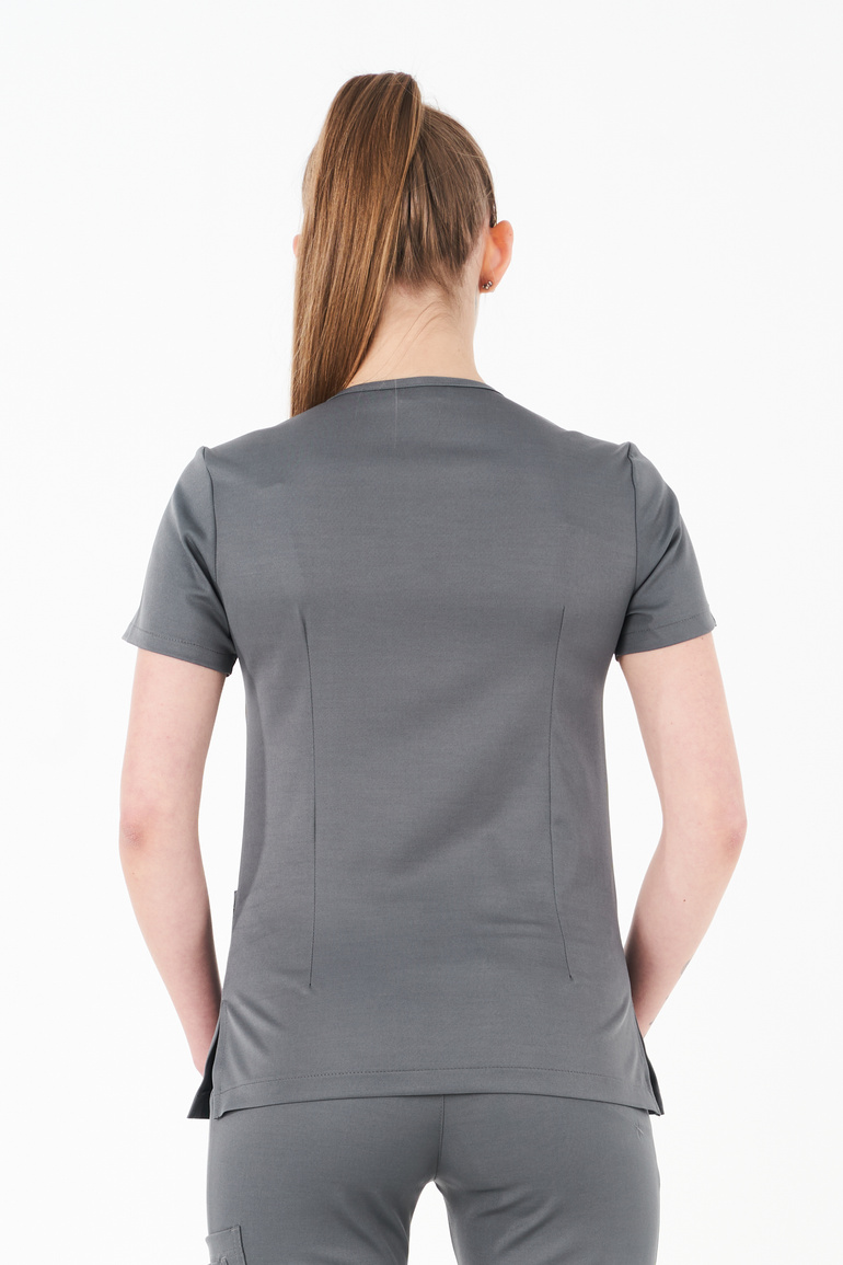 VANNES - scrub top - Dark Grey