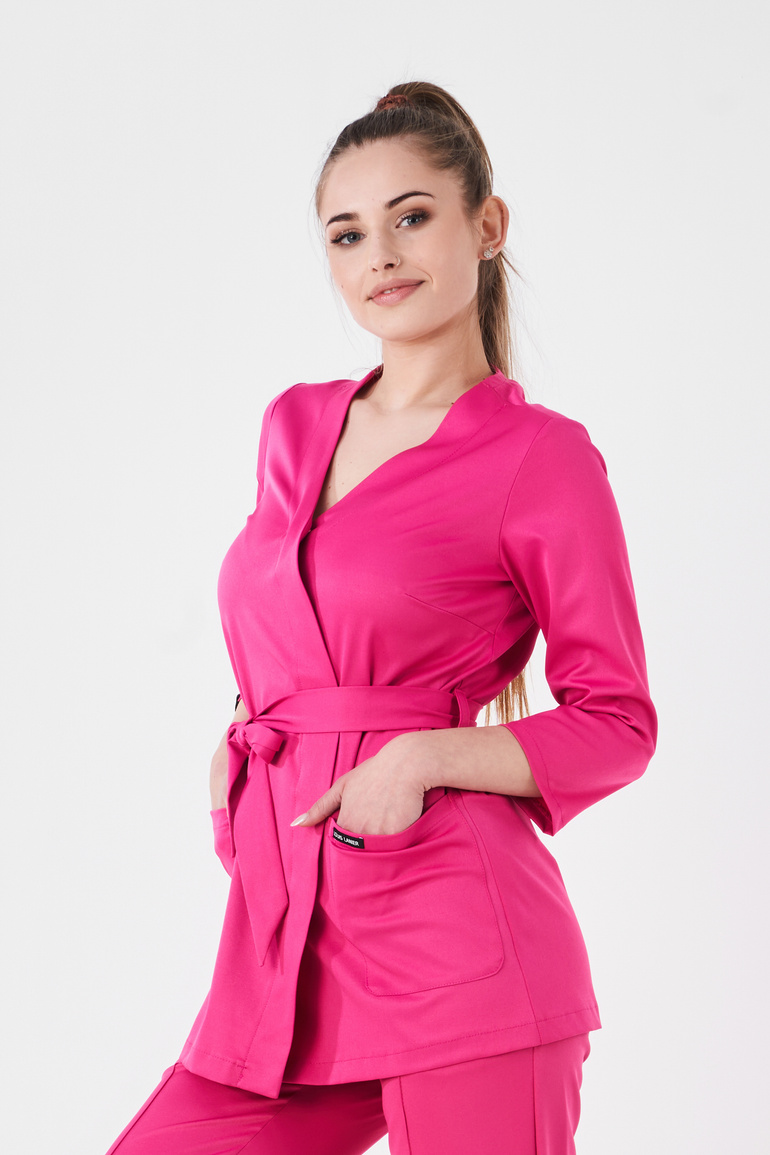 SIENA - bluza medyczna damska - Modern Fuchsia