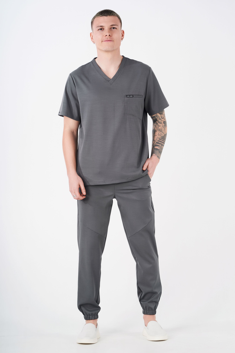 SAUMUR - Herrenhose - Dark Grey