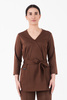 SIENA - bluza medyczna damska - Chocolate Brown