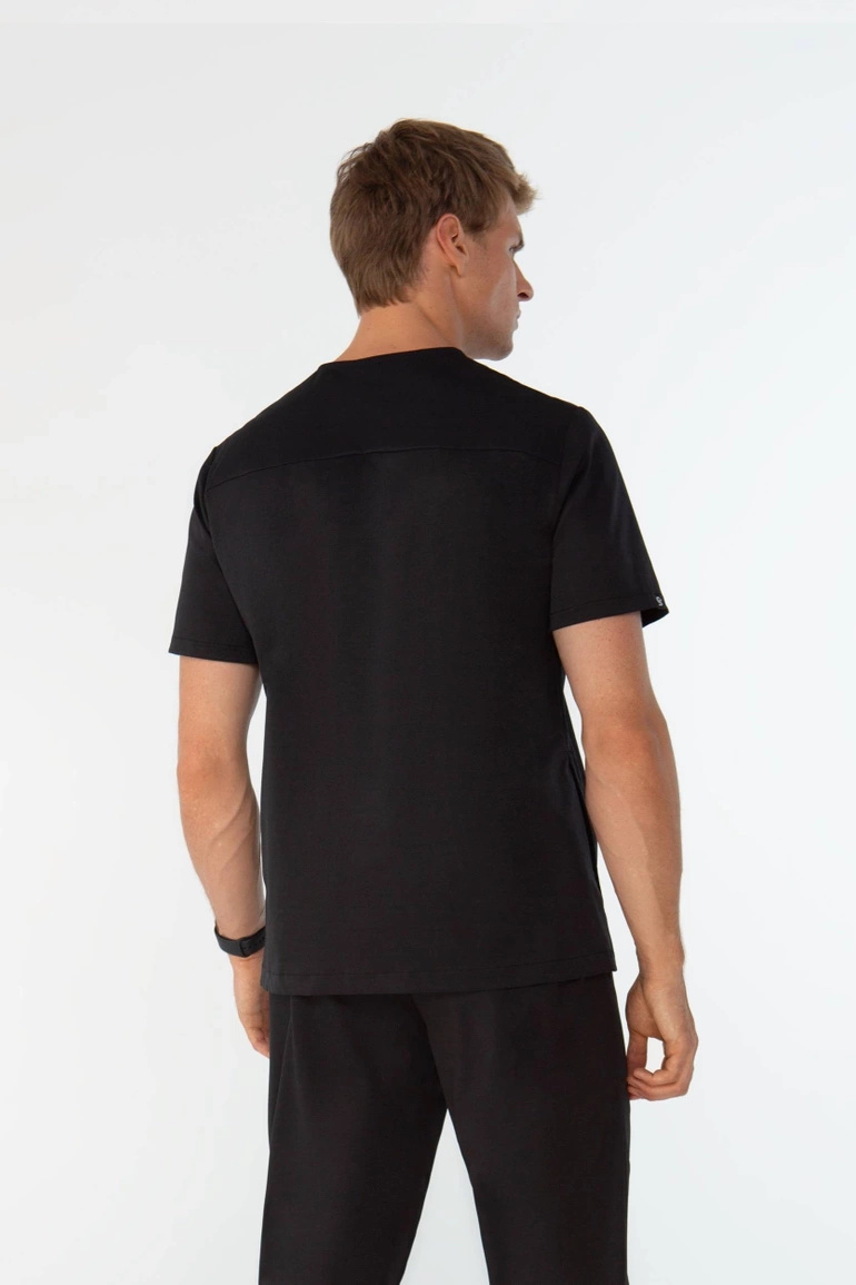 MONTPELLIER - scrub top - Pure Black