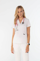 ARRAS - scrub top - Chalk white