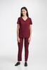 ALBA - scrub pants - Bordo