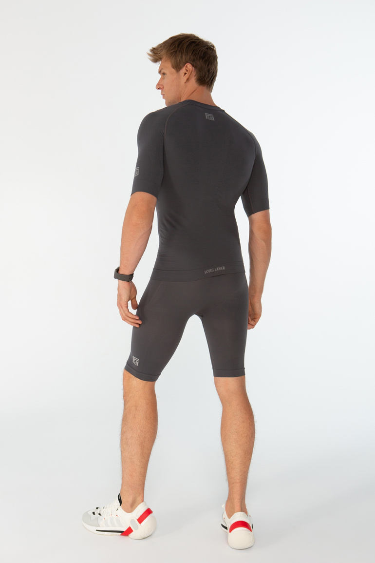 GARLINTON - szorty funkcjonalne męskie - Wolf grey