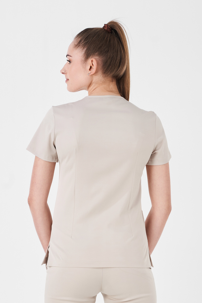 VANNES - scrub top - Bone