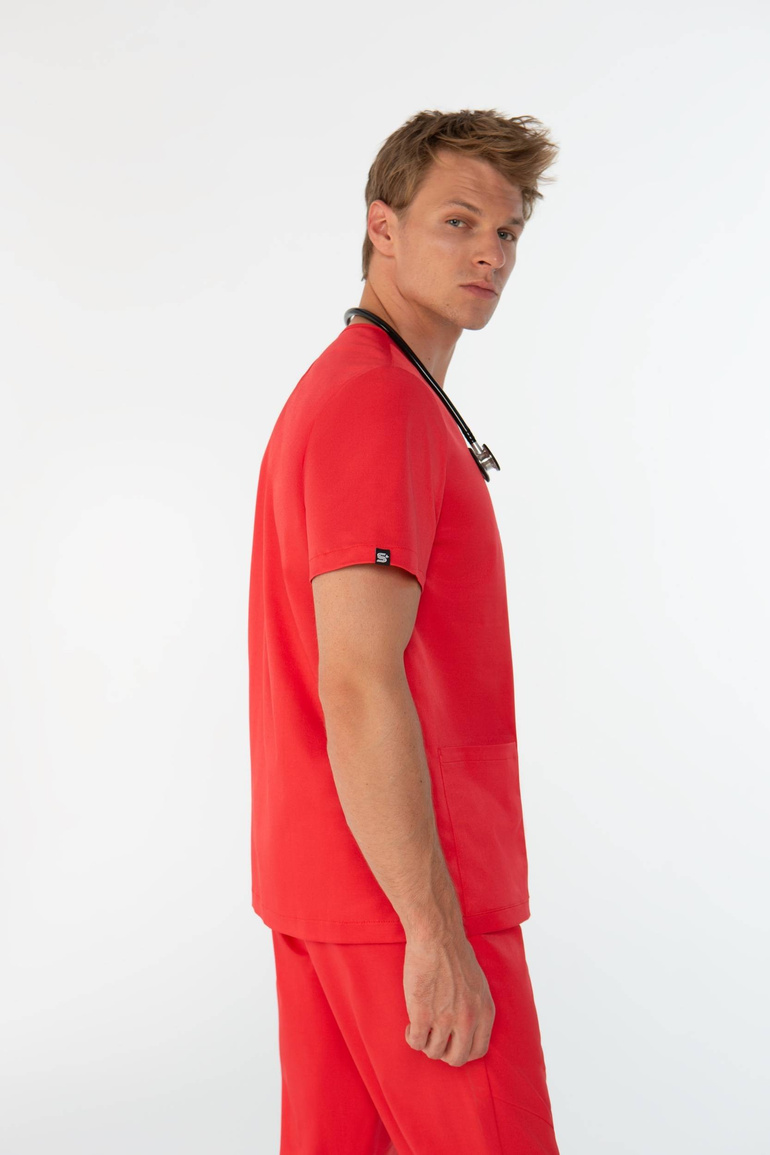 TULON - pánská zdravotní mikina - Scarlet red