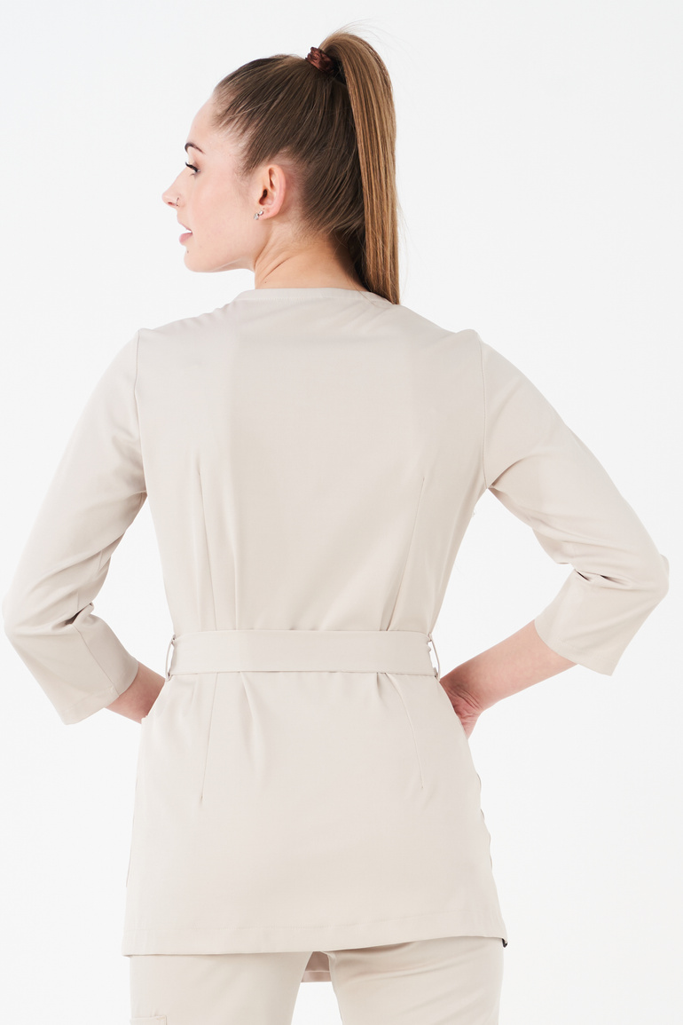 SIENA - scrub top - Bone