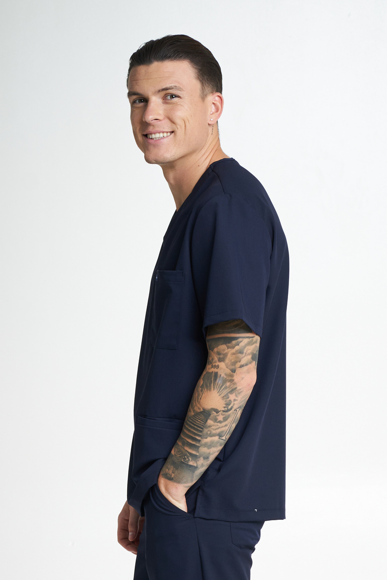 TRIEST - scrub top - Dark blue