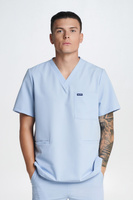 TRIEST - bluza medyczna męska - Blush blue