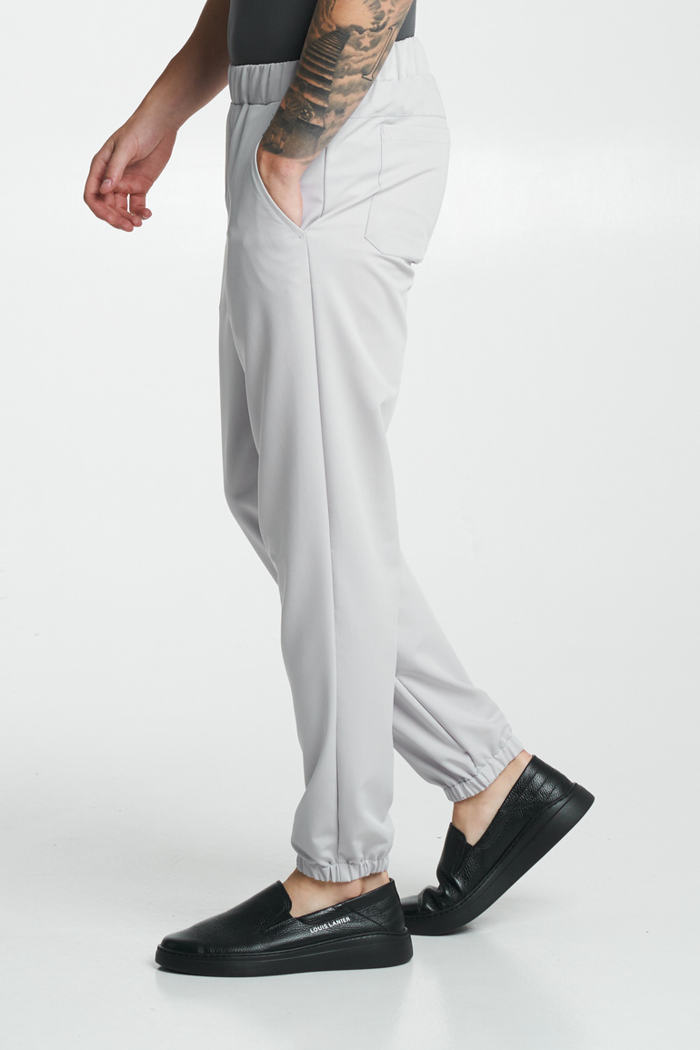 CENTO - joggery medyczne męskie - Light grey