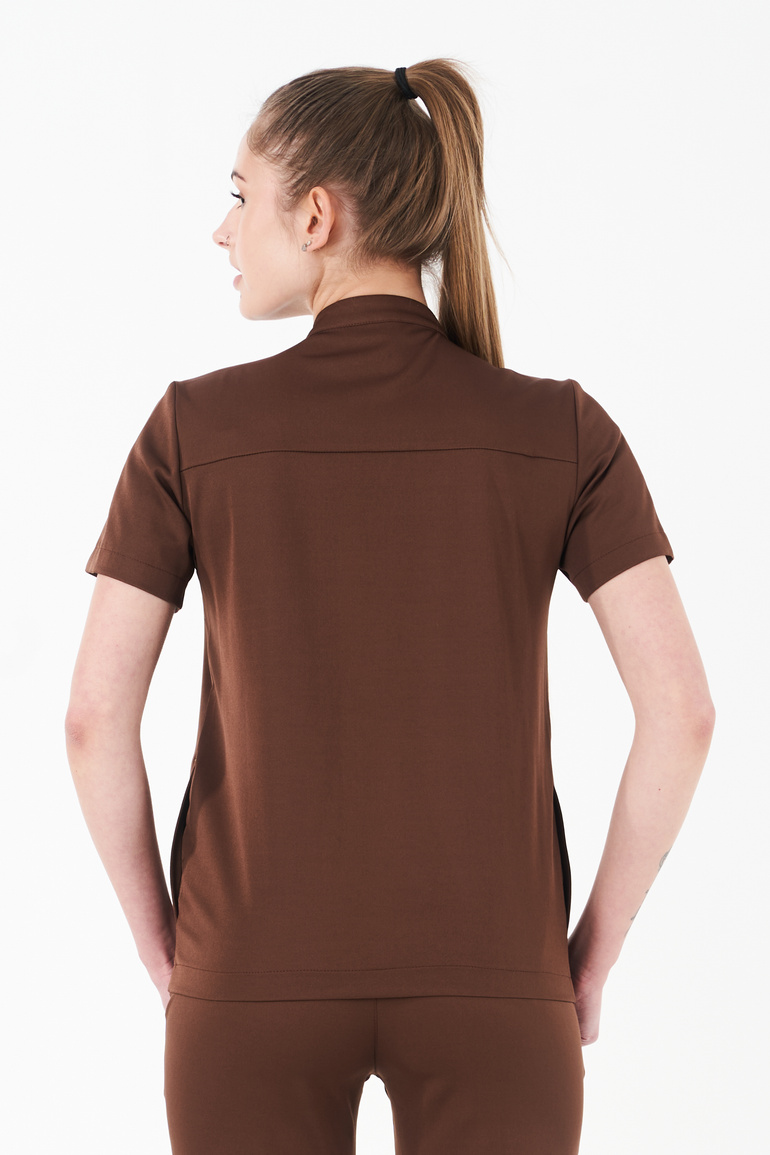 ROUEN - bluza medyczna damska - Chocolate Brown