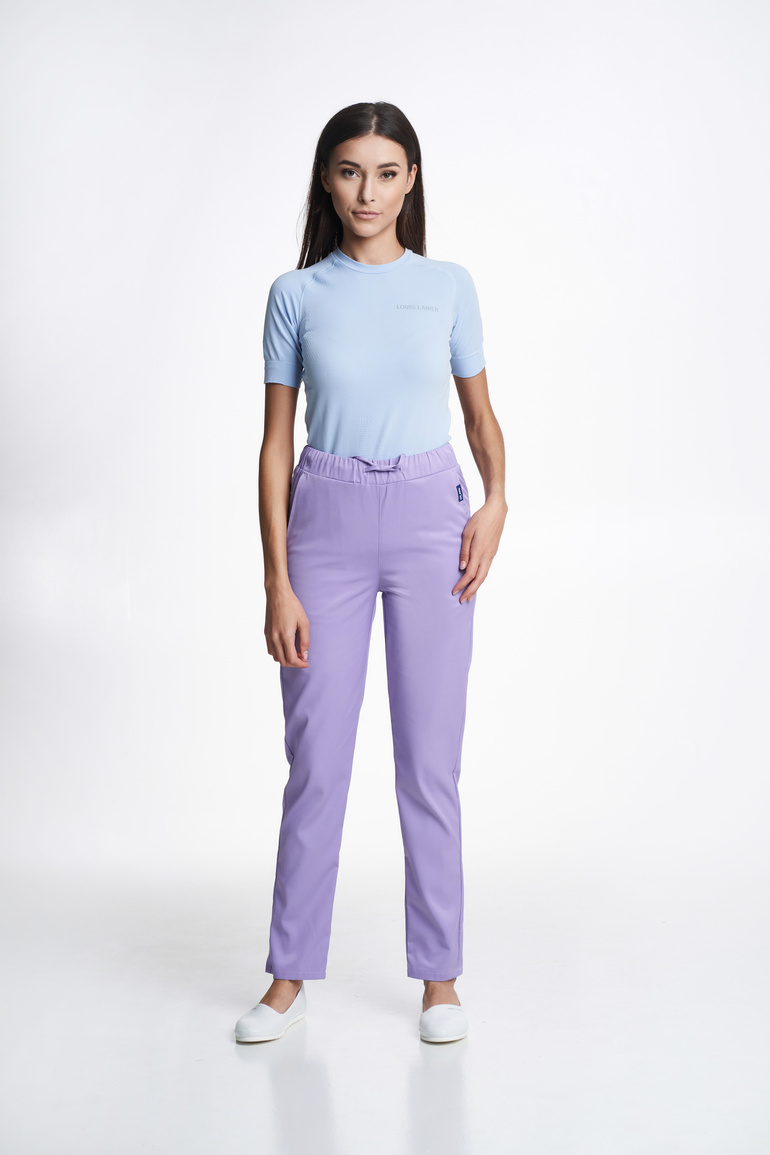 ALBA - spodnie medyczne damskie - Livo violet