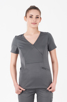 NANTES - bluza medyczna damska - Dark Grey