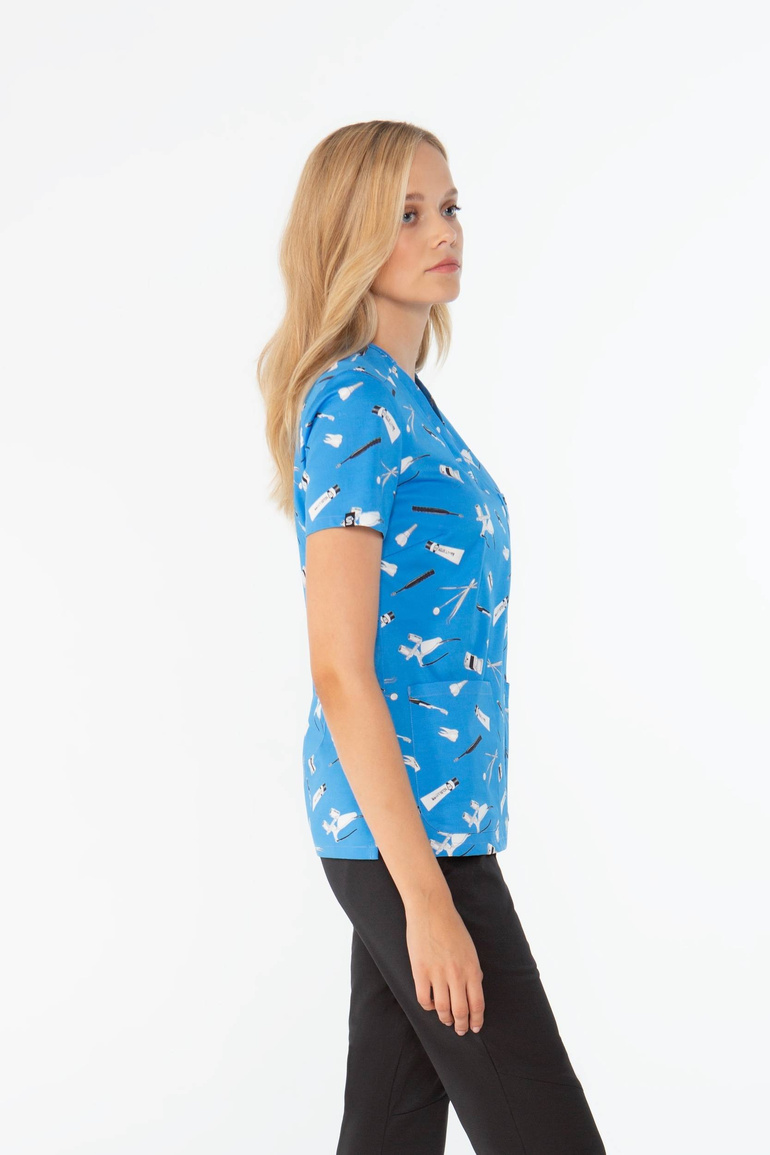 VANNES - Dentistry Blue - bluza medyczna damska