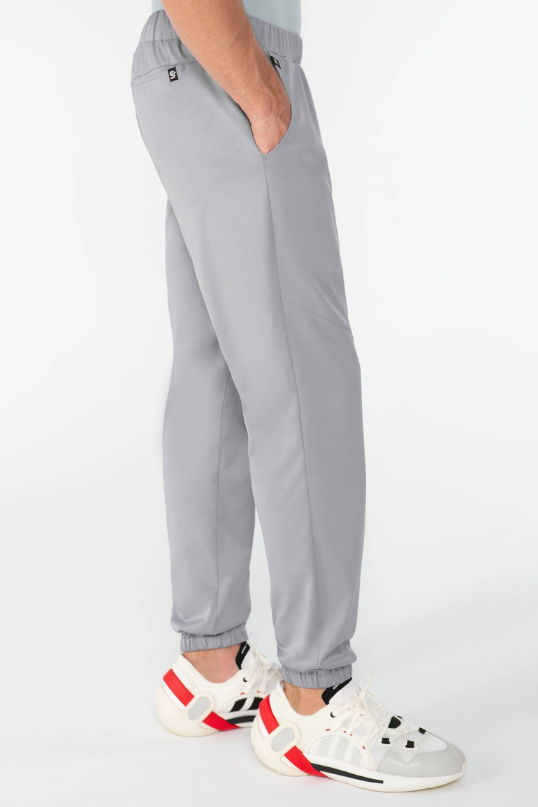SAUMUR - jogger scrub pants - Midnight grey