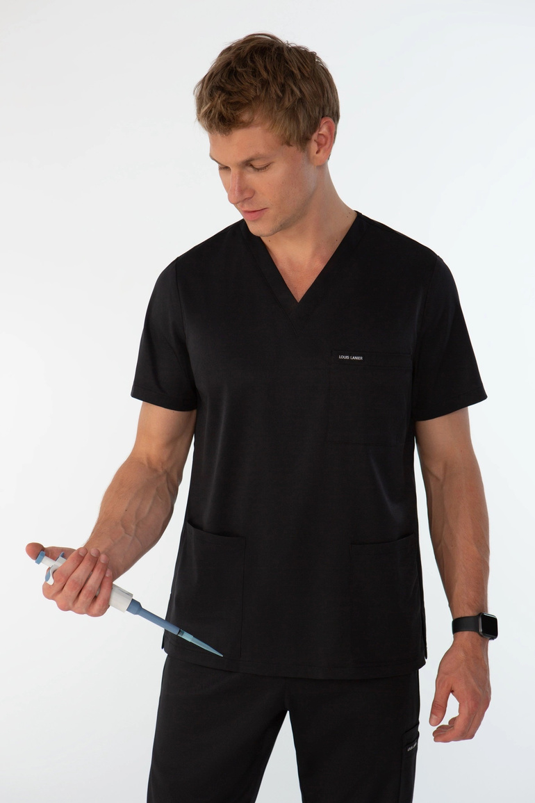 TULON - Herrenkasack - Pure Black