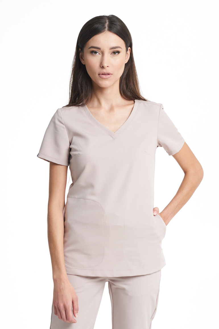 SORA - bluza medyczna damska - Beige