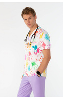 TULON - Happy hand - scrub top