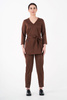 LARISA - Damenhose - Chocolate Brown