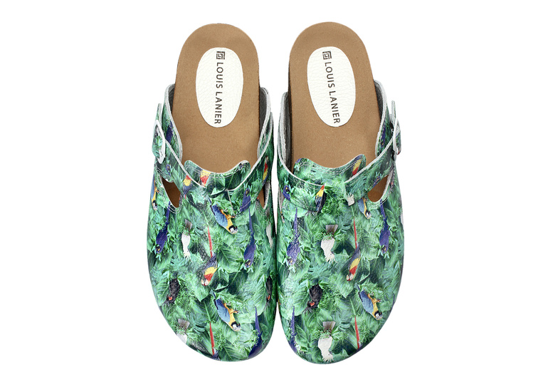 VIGO – Medizinische Clogs Damen- Parrot jungle