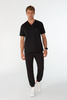 SAUMUR - jogger scrub pants - Onyx black