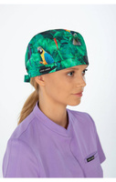 Parrot Jungle - czepek medyczny damski