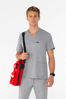 TULON - scrub top - Midnight grey