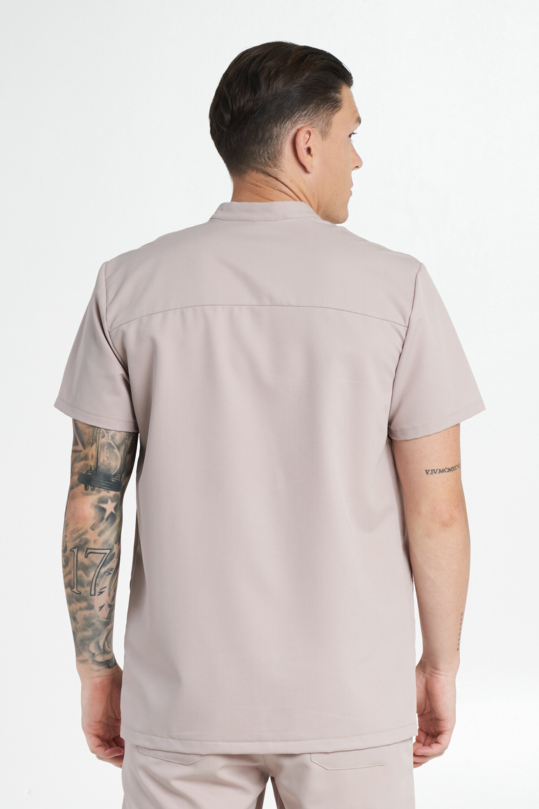 VITERBO - bluza medyczna męska - Beige