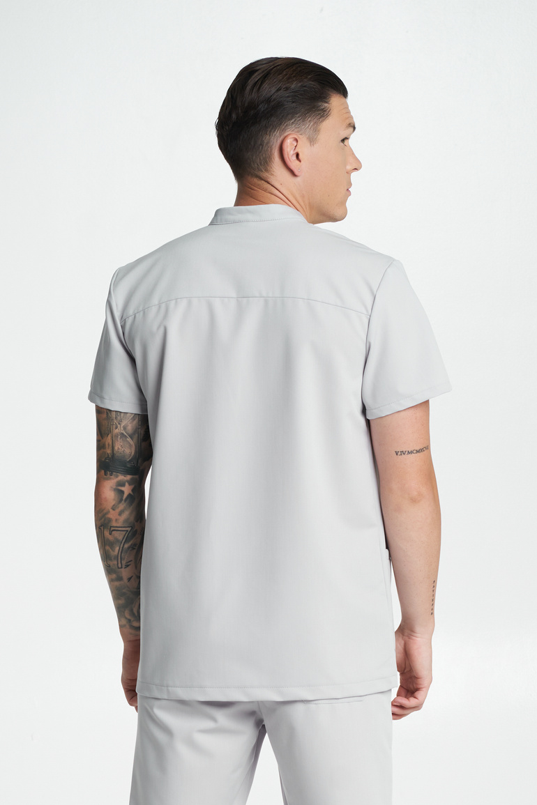 VITERBO - bluza medyczna męska - Light grey