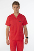 LORMONT - scrub top - Scarlet red