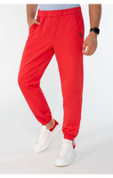 SAUMUR - jogger scrub pants - Scarlet red