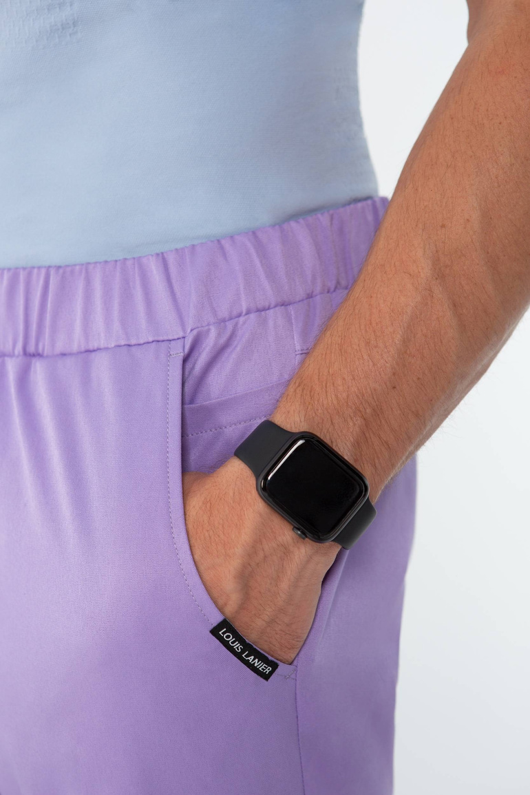 SAUMUR - jogger scrub pants - Pastel violet