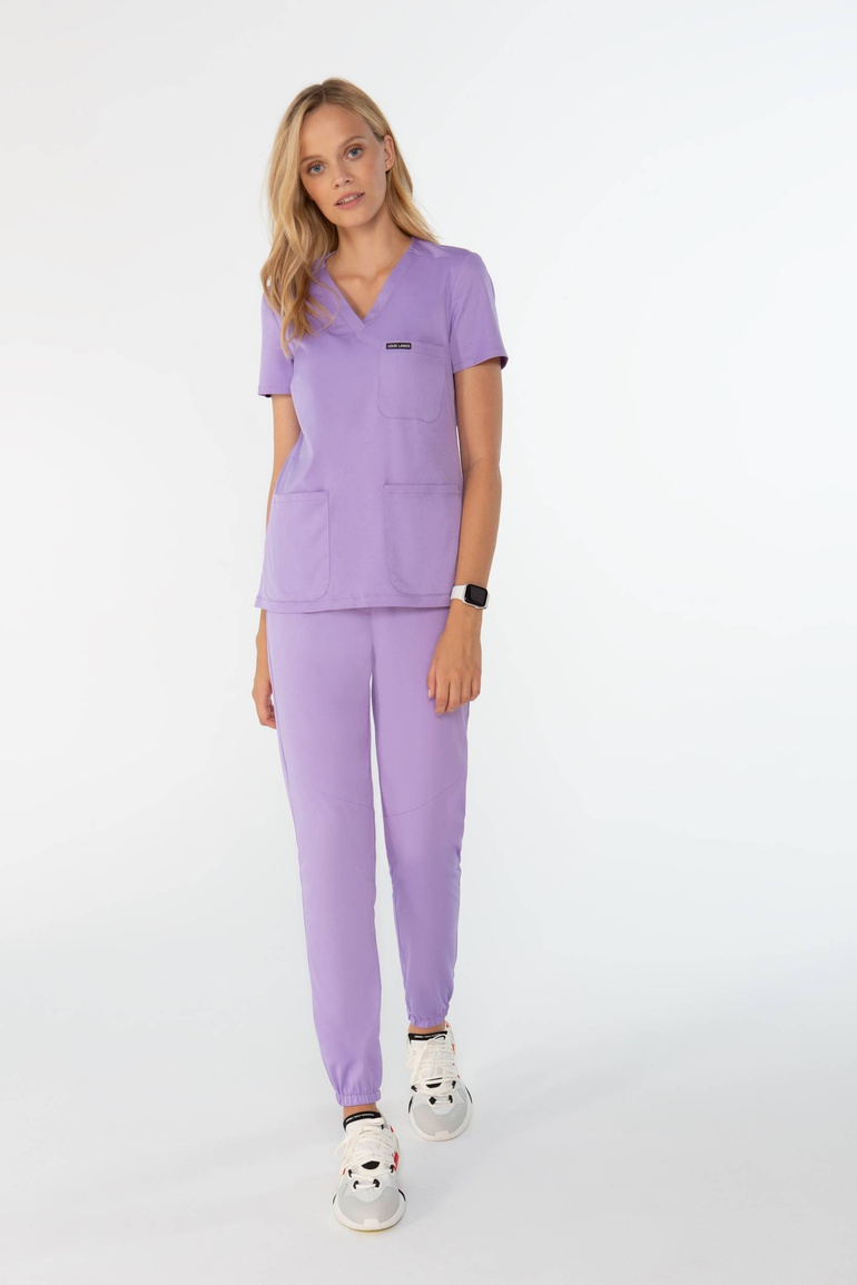 VANNES - bluza medyczna damska - Pastel violet