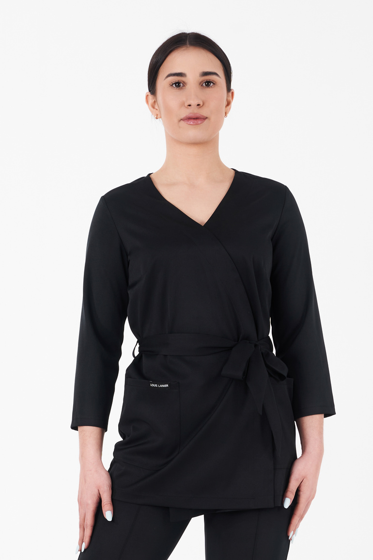 SIENA - bluza medyczna damska - Pure black