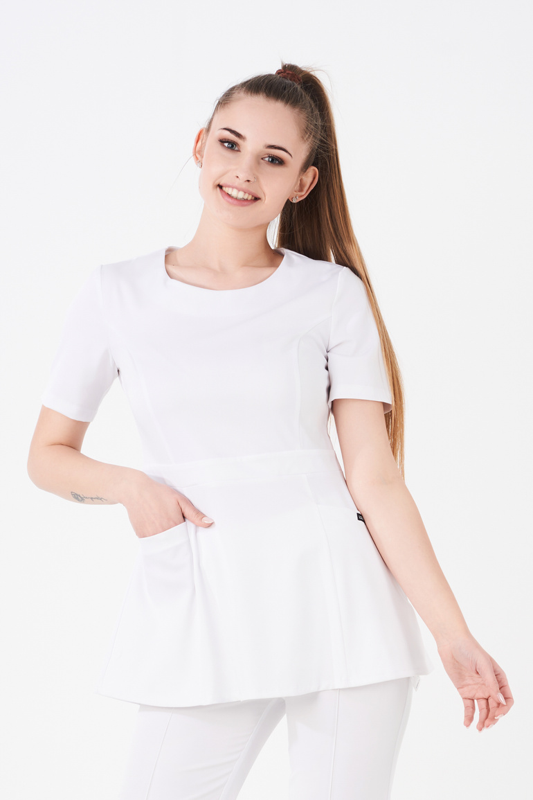 LYON - bluza medyczna damska - Alpine white