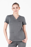 VANNES - scrub top - Dark Grey