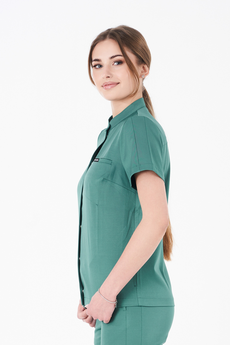 Damen-Medizinset Louis Lanier (Oberteil Rouen, Hose Clamart) Deep Green