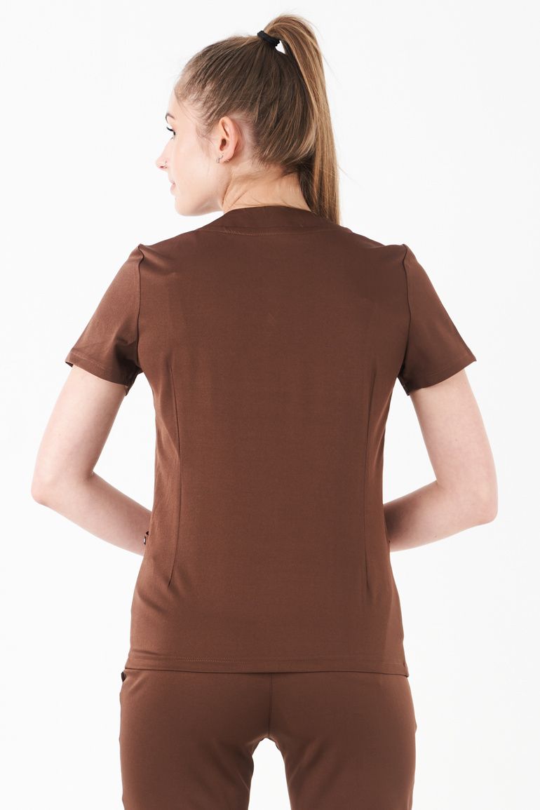 ARRAS - bluza medyczna damska - Chocolate Brown