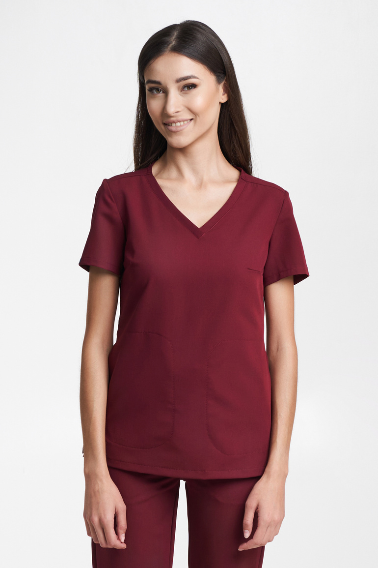 SORA - women's medical sweatshirt - Bordo