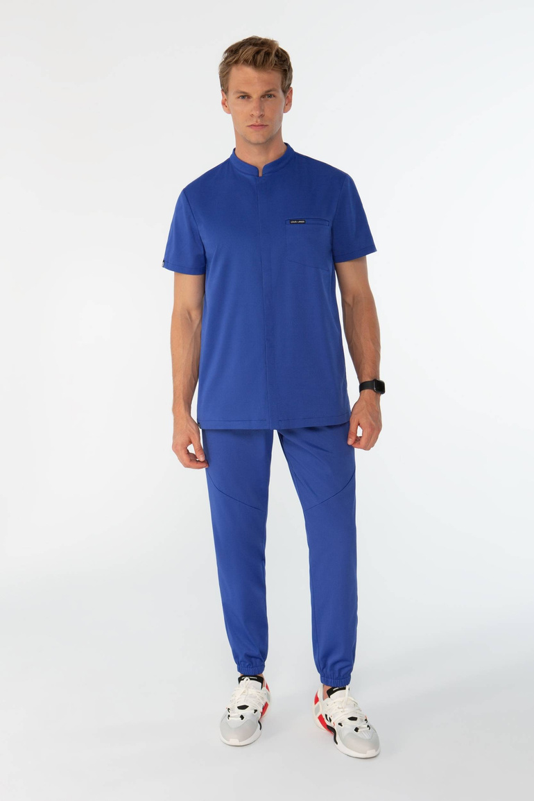 SAUMUR - pánské zdravotní joggery - Sapphire blue