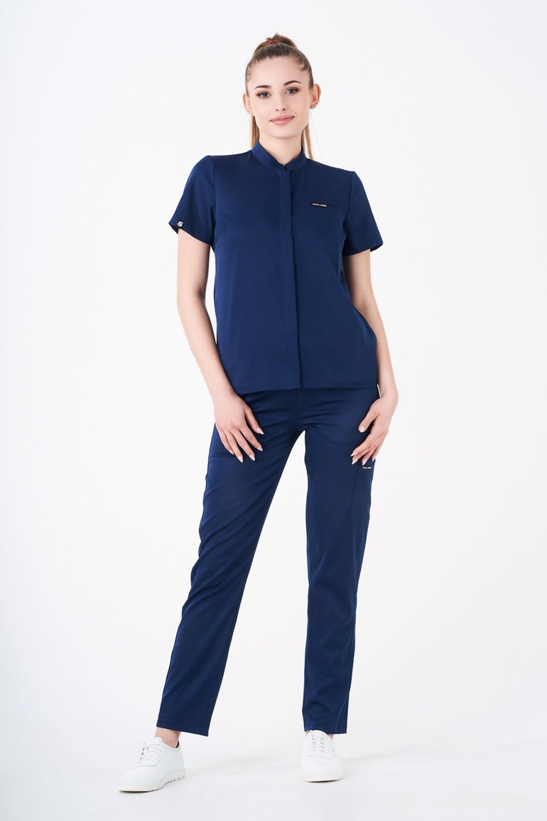 ROUEN - scrub top - Dark blue