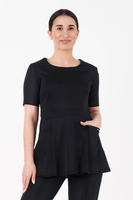 LYON - scrub top - Pure black