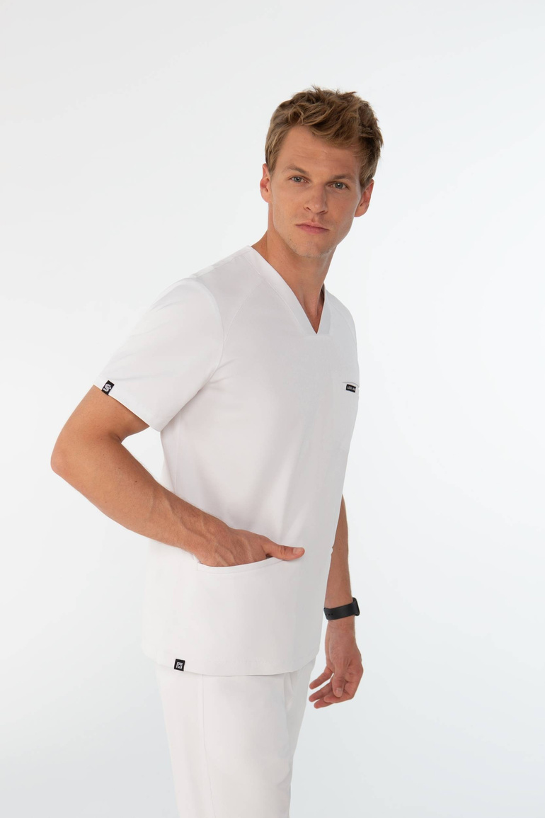 LORMONT - bluza medyczna męska - Alpine white