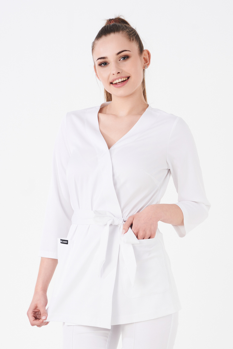 SIENA - bluza medyczna damska - Alpine white