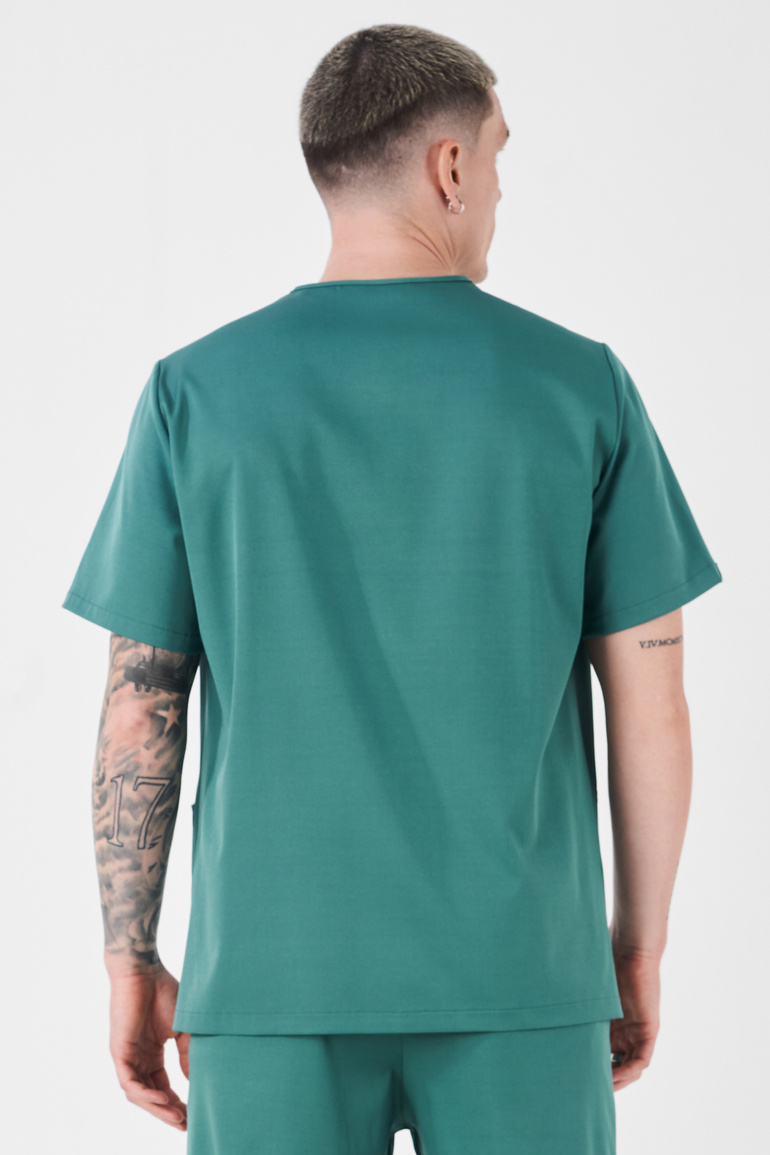 TULON - bluza medyczna męska - Deep Green