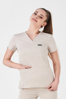 VANNES - scrub top - Bone