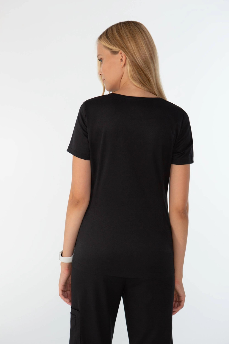 Souprava zdravotnického oblečení pro ženy Louis Lanier (halenka Nantes, kalhoty Clamart) - Pure black