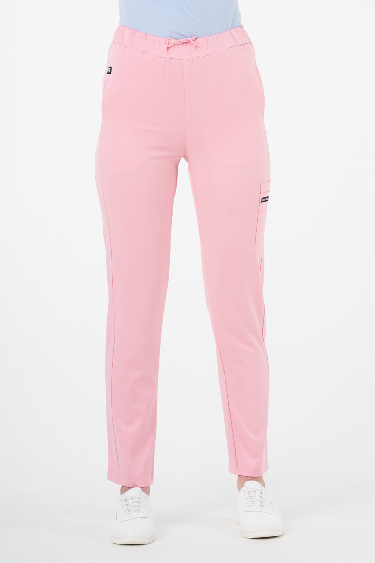 CLAMART - spodnie medyczne damskie - Pastel Pink