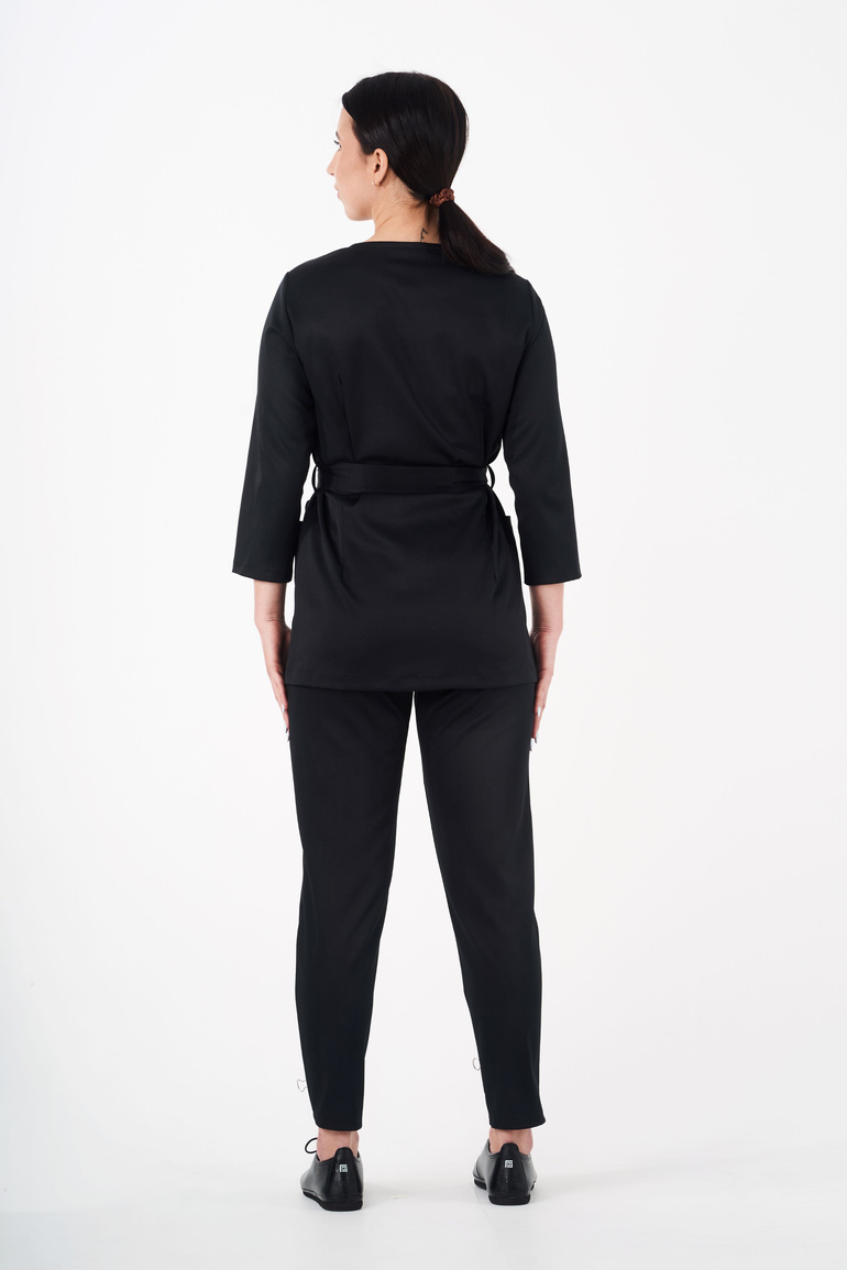 SIENA - bluza medyczna damska - Pure black