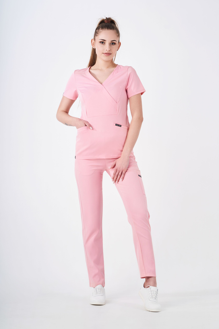 NANTES - dámská zdravotní halenka - Pastel Pink